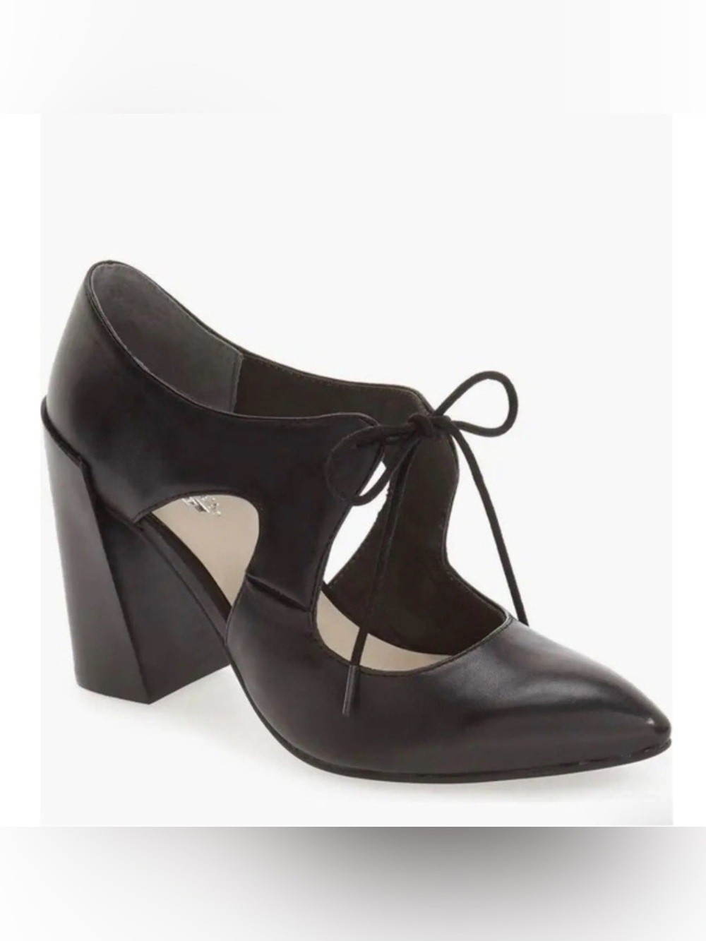 Seychelles Black Leather High Heels Size 8.5